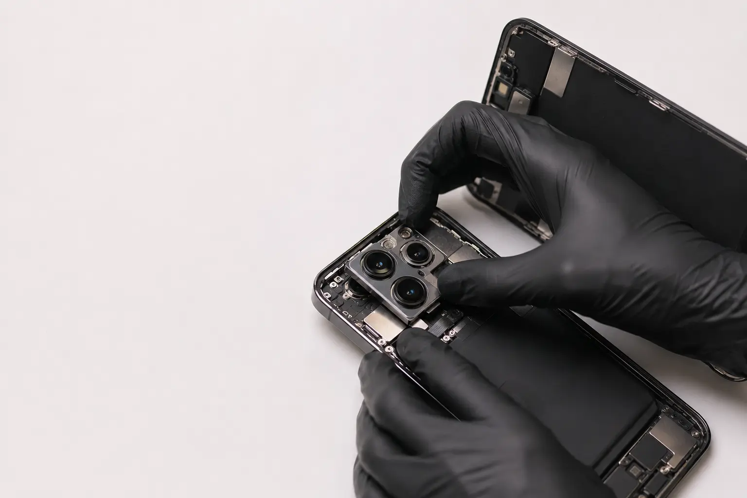 Cambio de cámara trasera iPhone en FinderFix